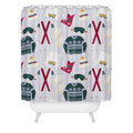Design by Spark Apres Ski Style Shower Curtain