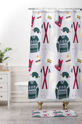 Design by Spark Apres Ski Style Shower Curtain And Mat