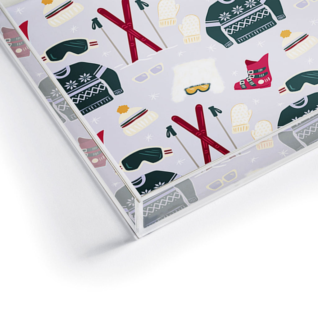 Design by Spark Apres Ski Style Acrylic Tray