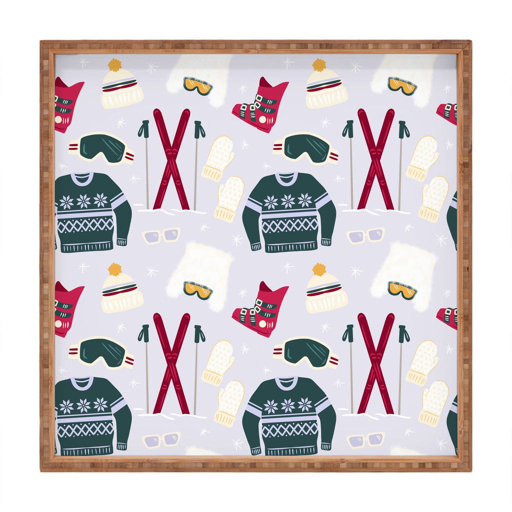 Design by Spark Apres Ski Style Square Tray