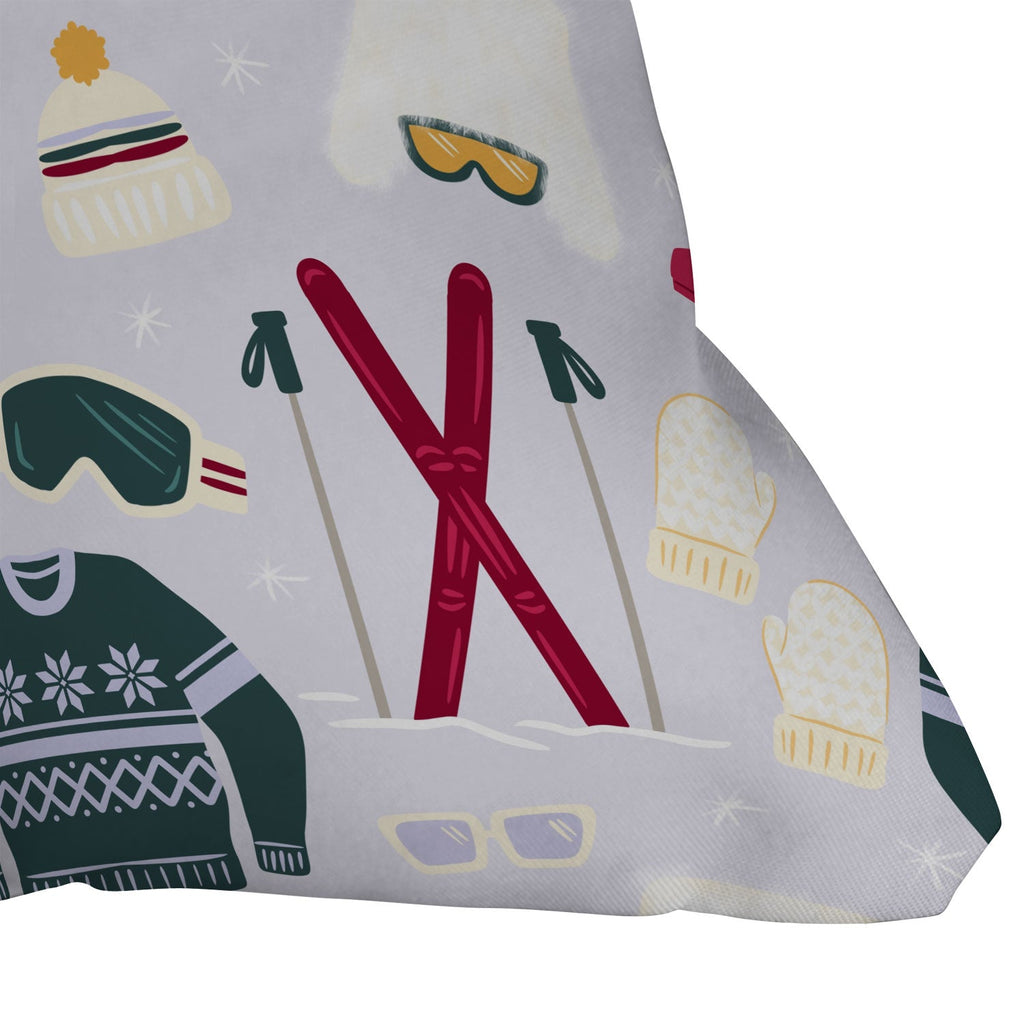 Design by Spark Apres Ski Style Outdoor Throw Pillow