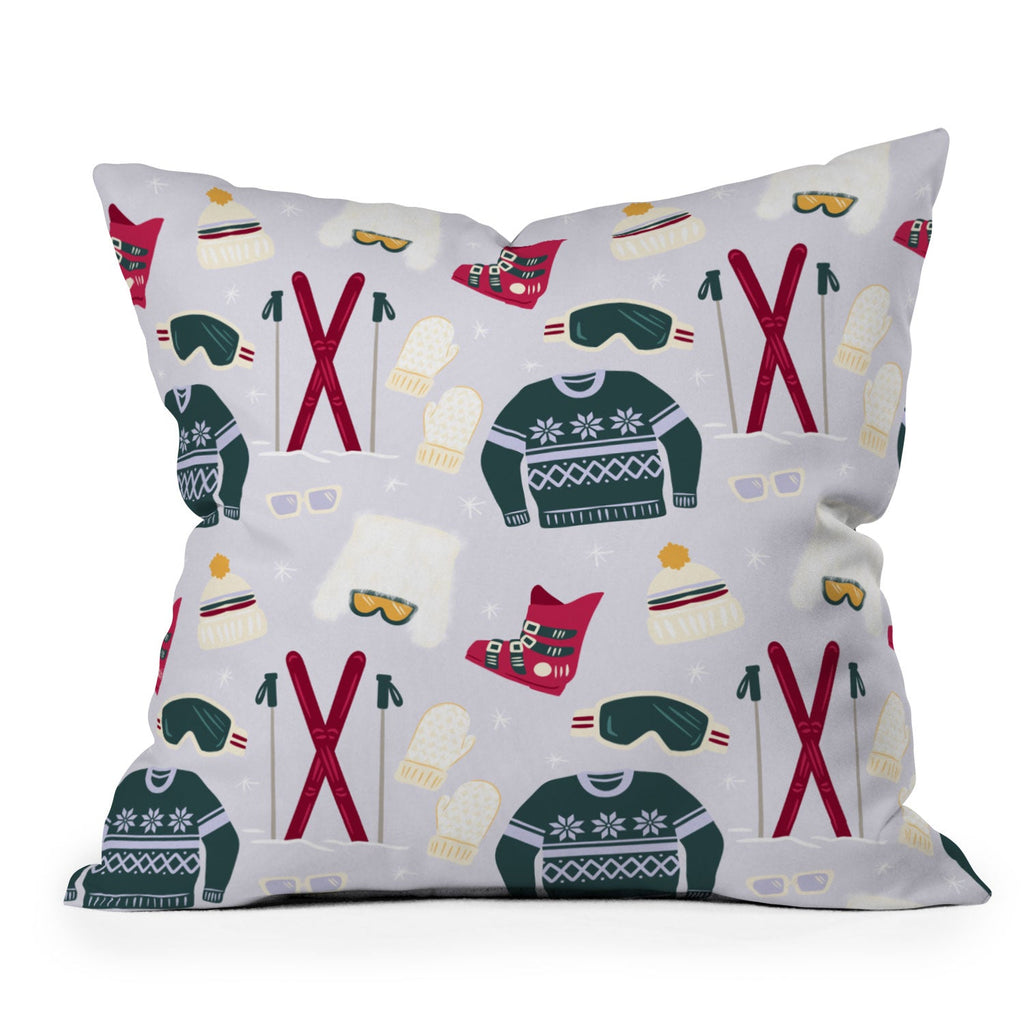 Design by Spark Apres Ski Style Throw Pillow