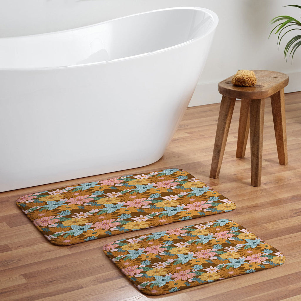 Design by Spark Blooming Harmony Memory Foam Bath Mat