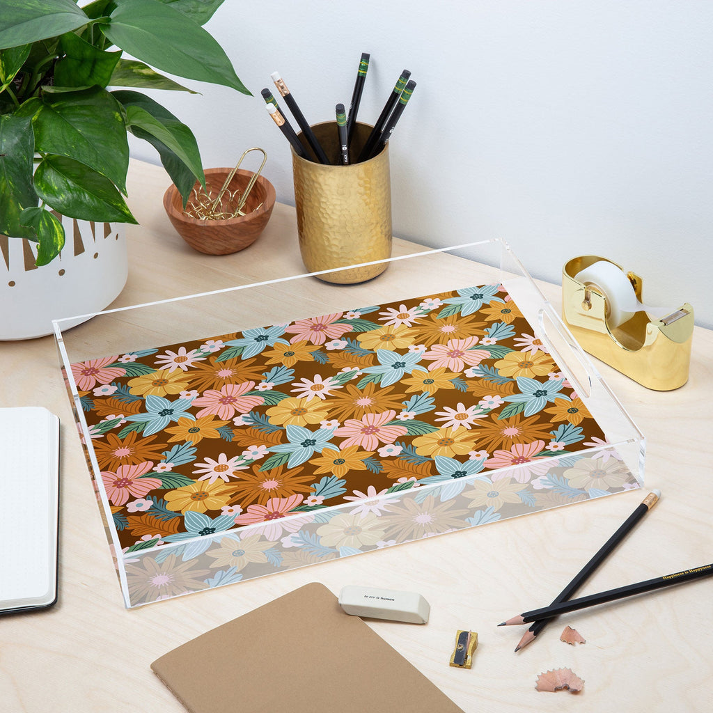 Design by Spark Blooming Harmony Acrylic Tray