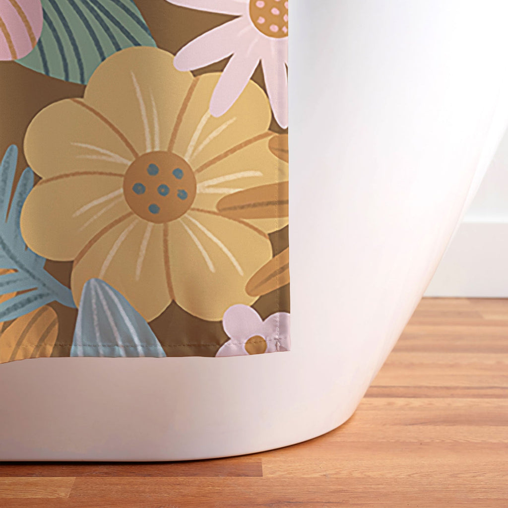Design by Spark Blooming Harmony Shower Curtain