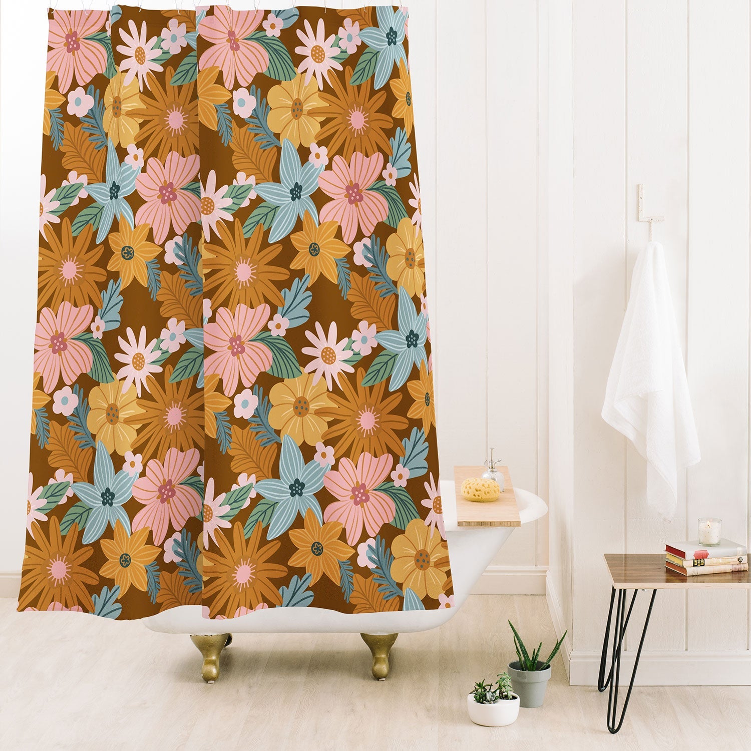 Design by Spark Blooming Harmony Shower Curtain