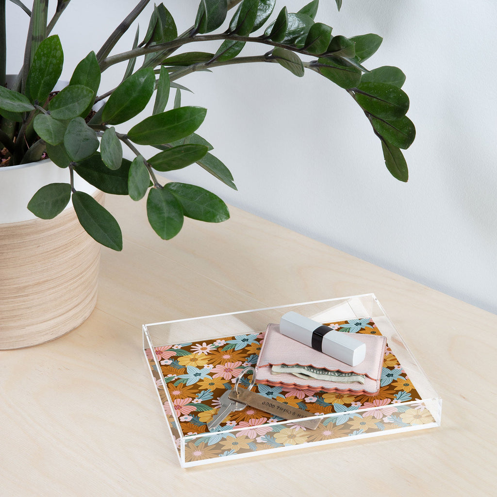 Design by Spark Blooming Harmony Acrylic Tray