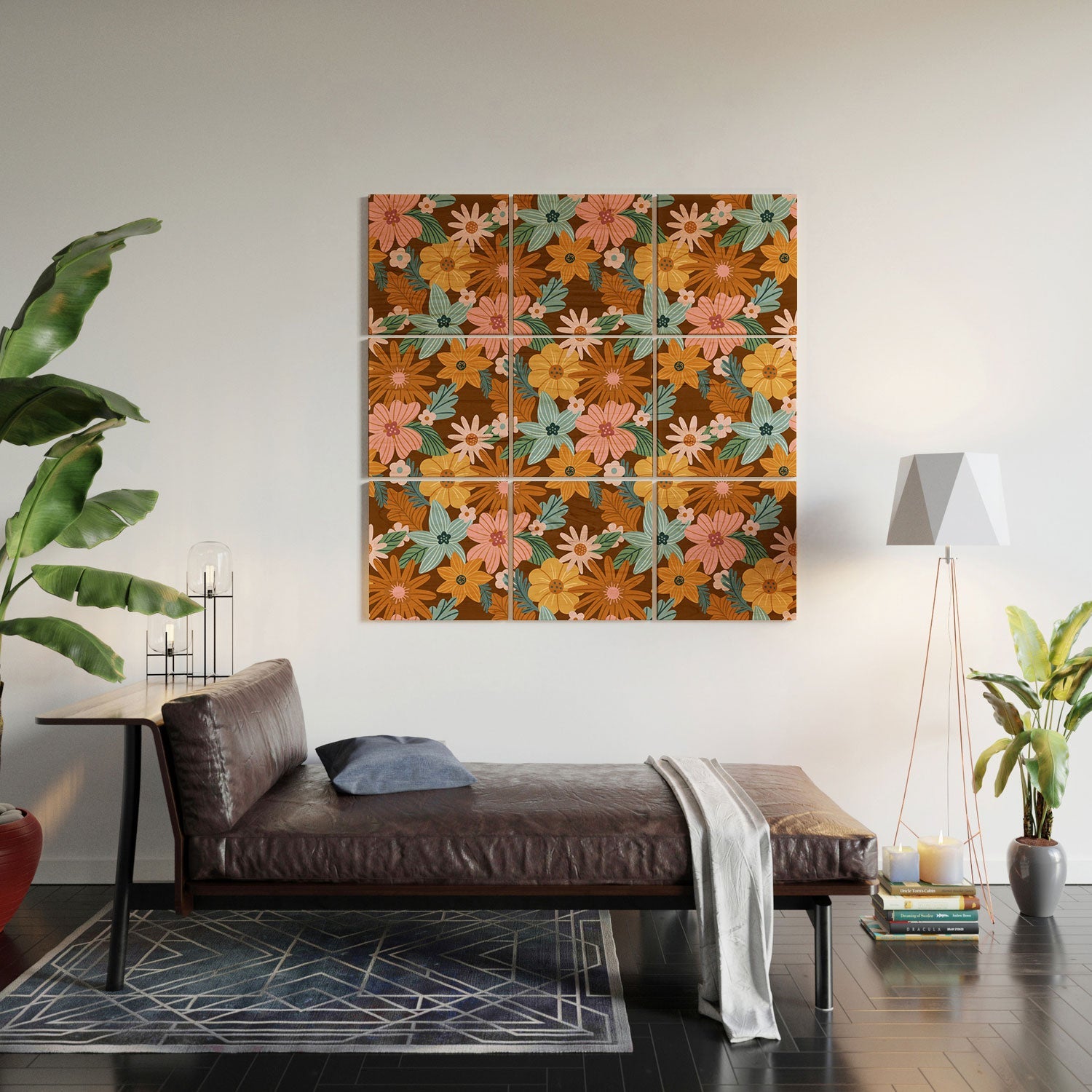 Design by Spark Blooming Harmony Wood Wall Mural