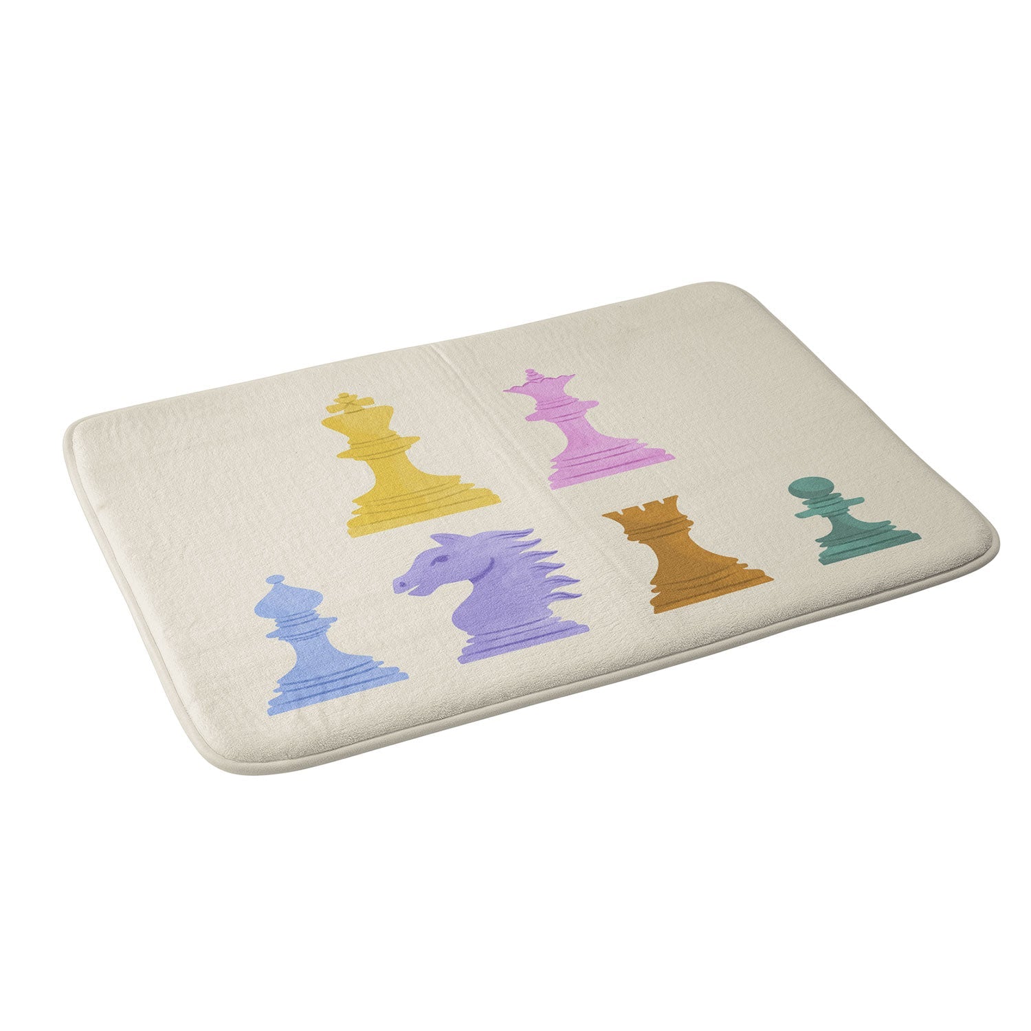 Design by Spark Chess Memory Foam Bath Mat