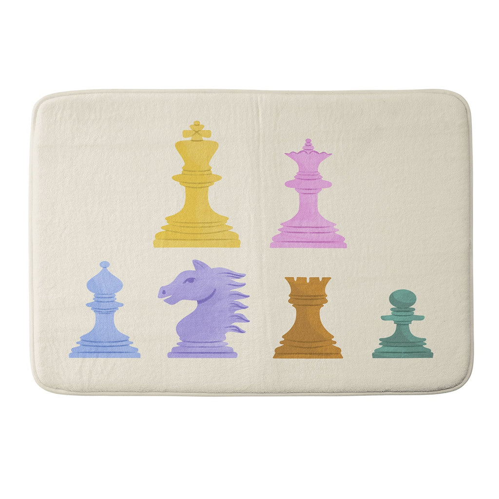 Design by Spark Chess Memory Foam Bath Mat