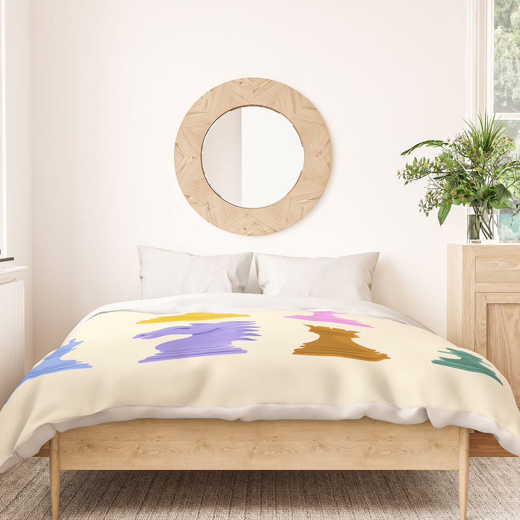 Design by Spark Chess Duvet Cover