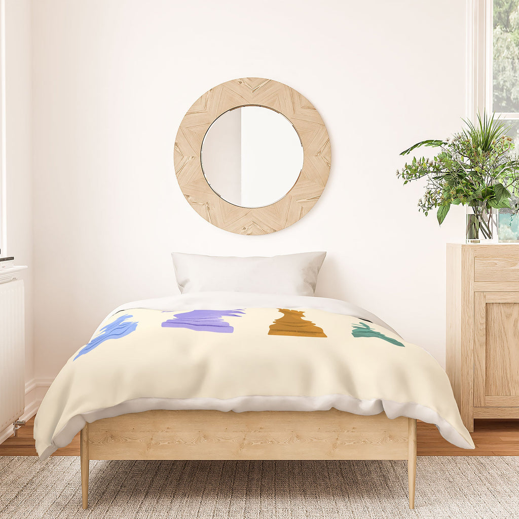 Design by Spark Chess Duvet Cover