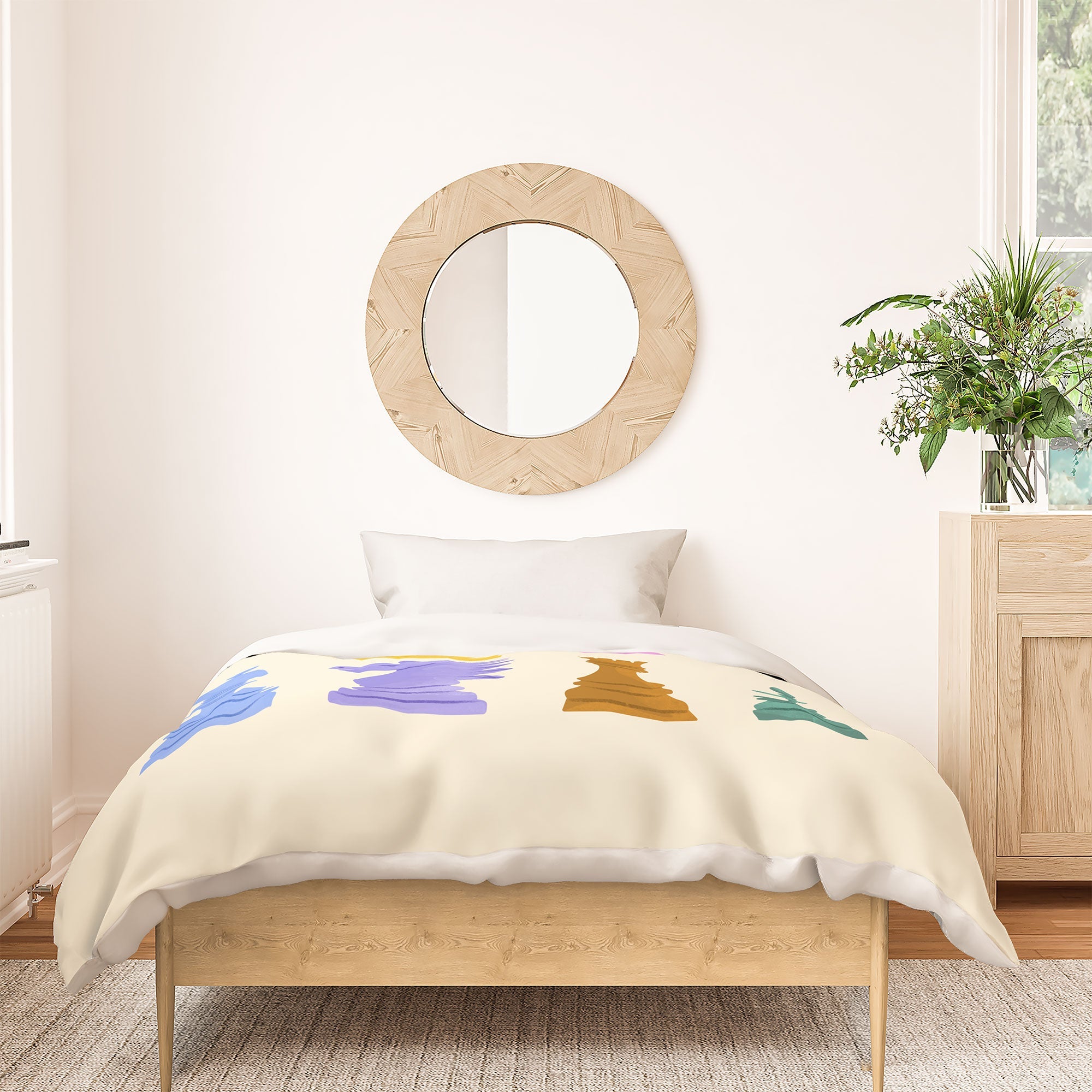 Design by Spark Chess Duvet Cover