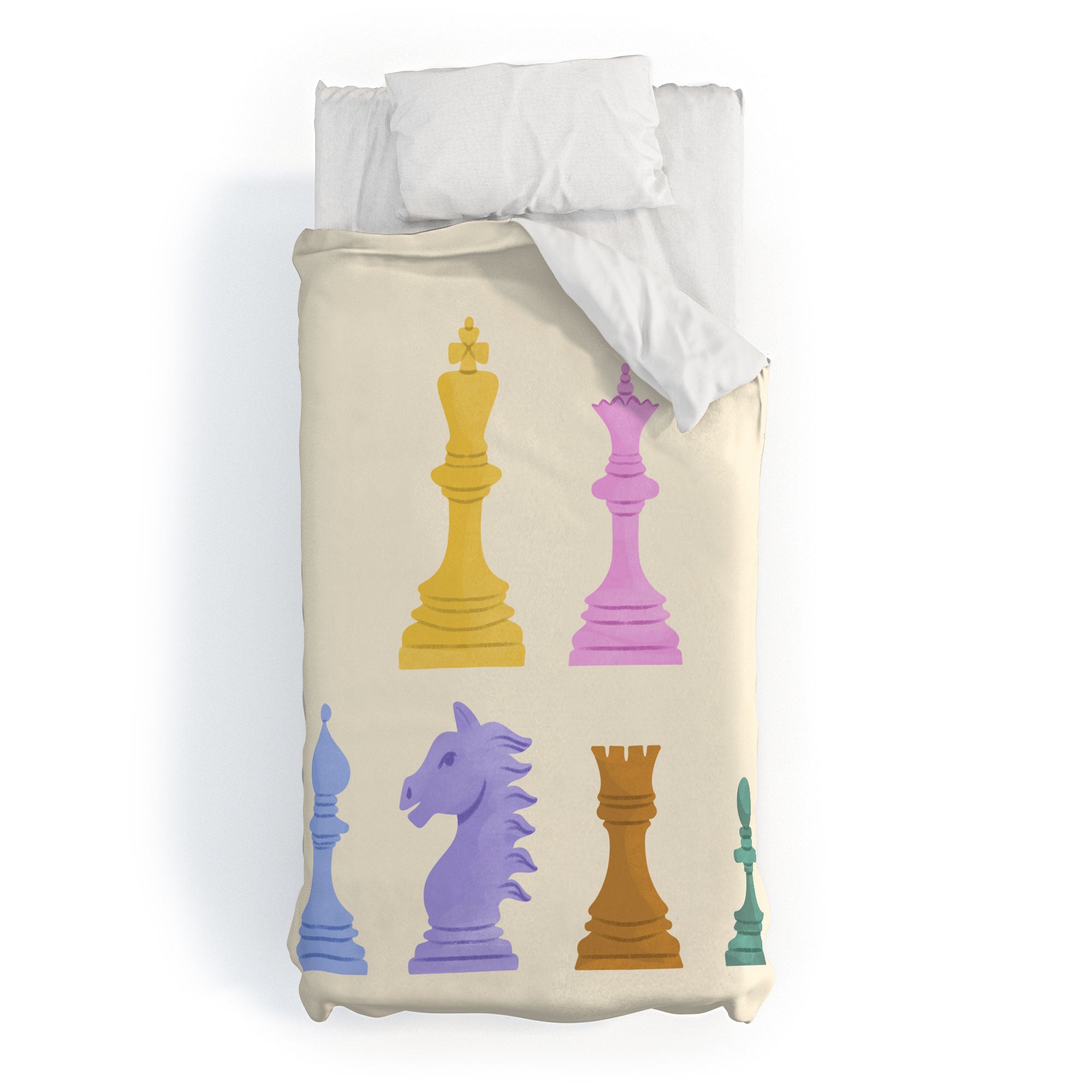 Design by Spark Chess Duvet Cover