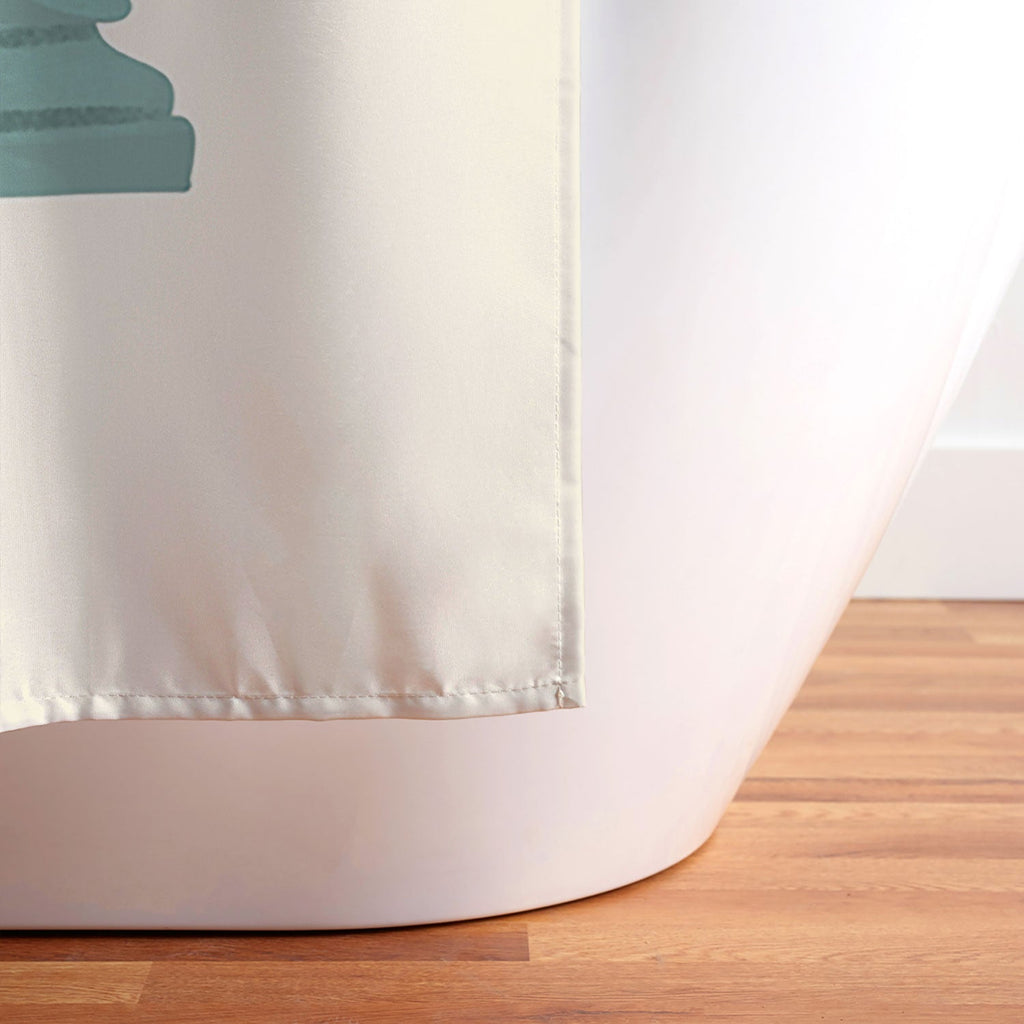 Design by Spark Chess Shower Curtain