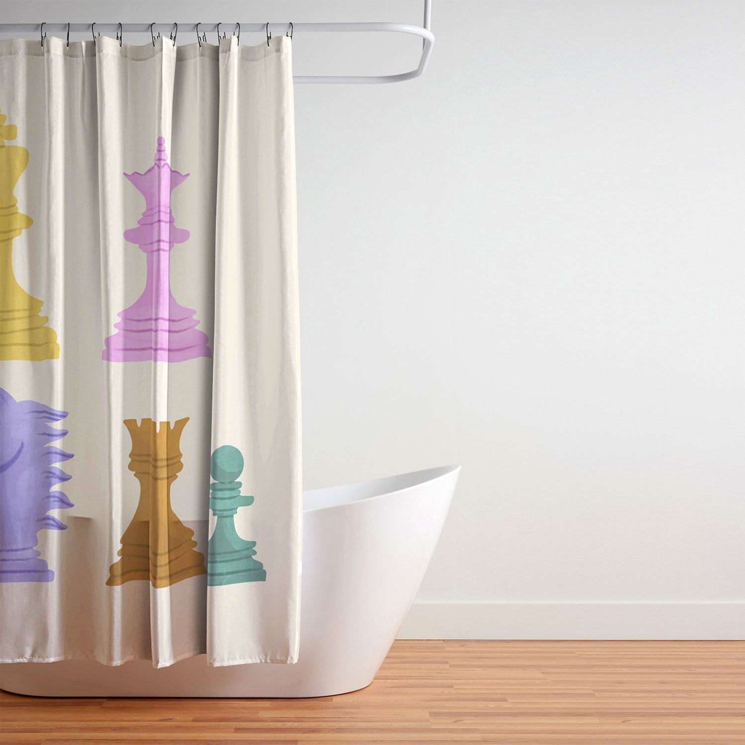 Design by Spark Chess Shower Curtain