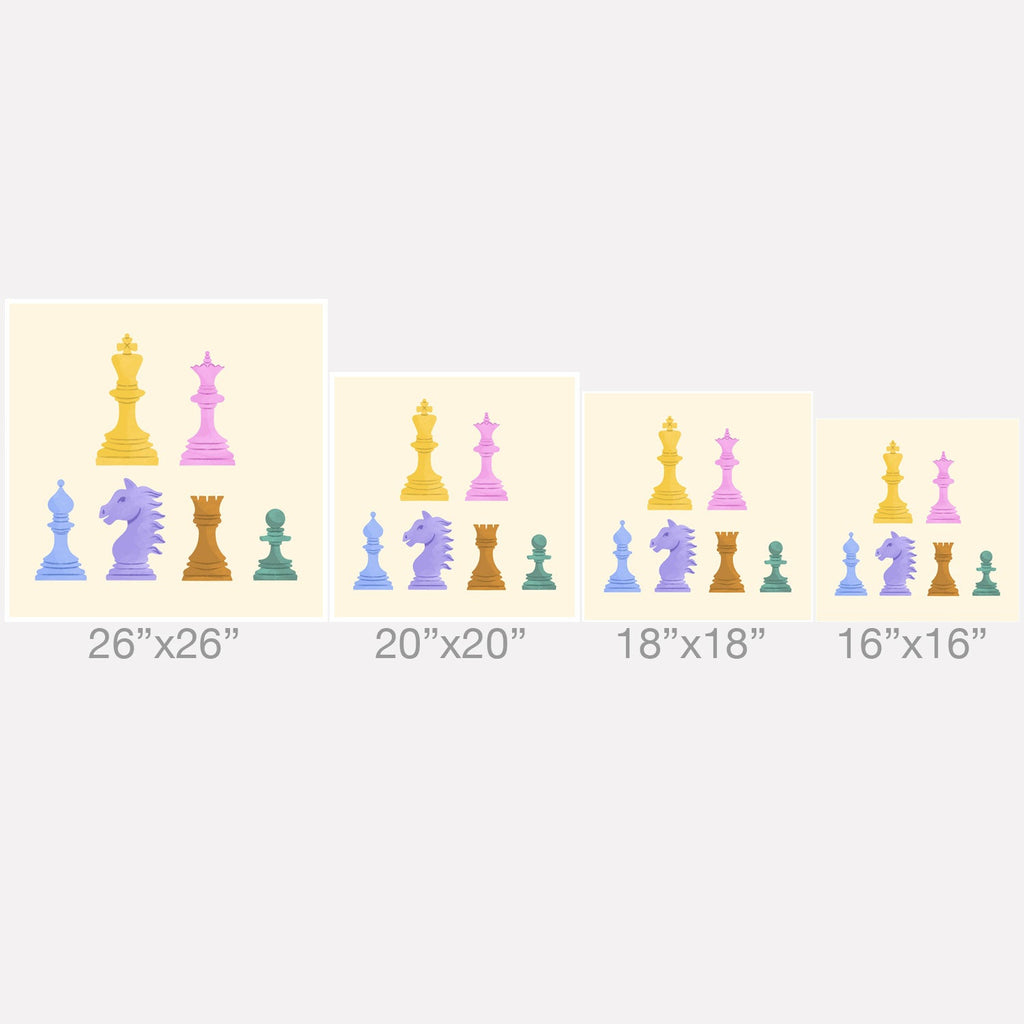 Design by Spark Chess Outdoor Throw Pillow