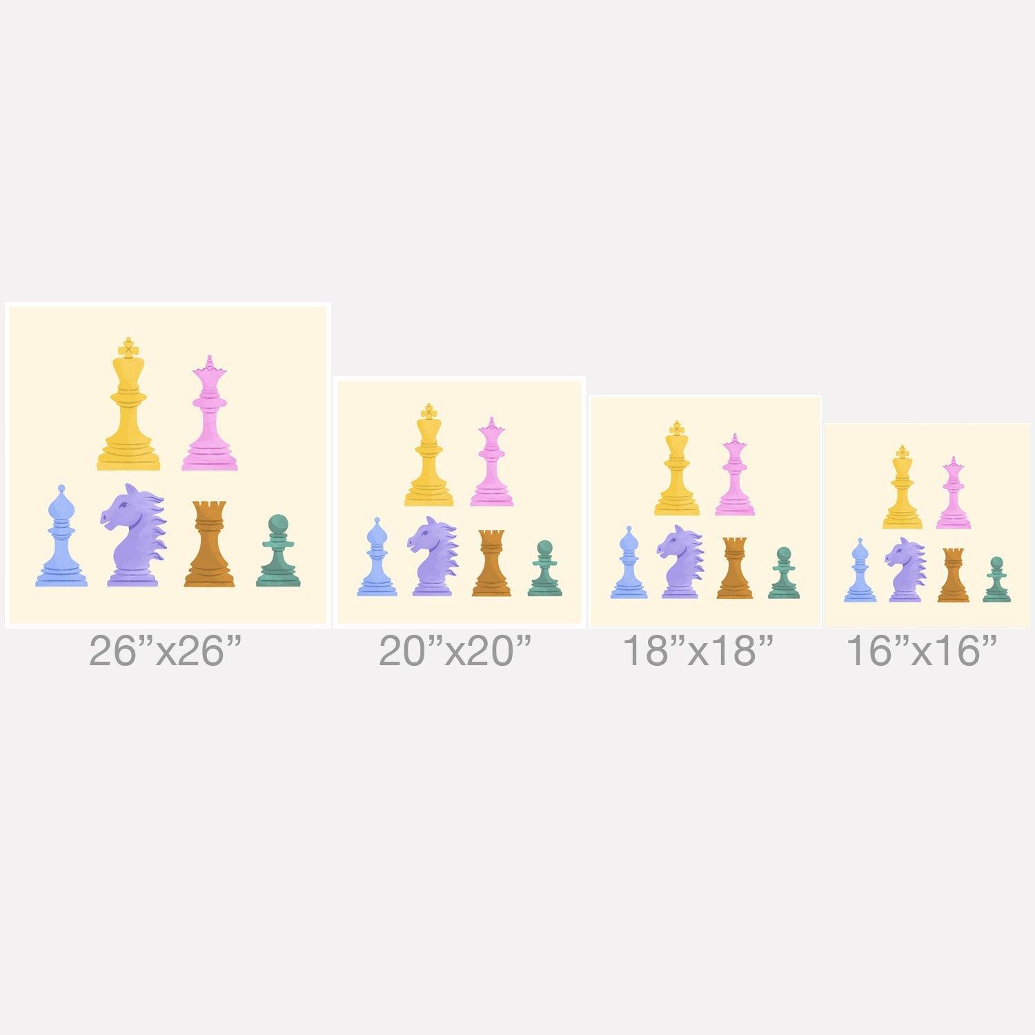 Design by Spark Chess Outdoor Throw Pillow