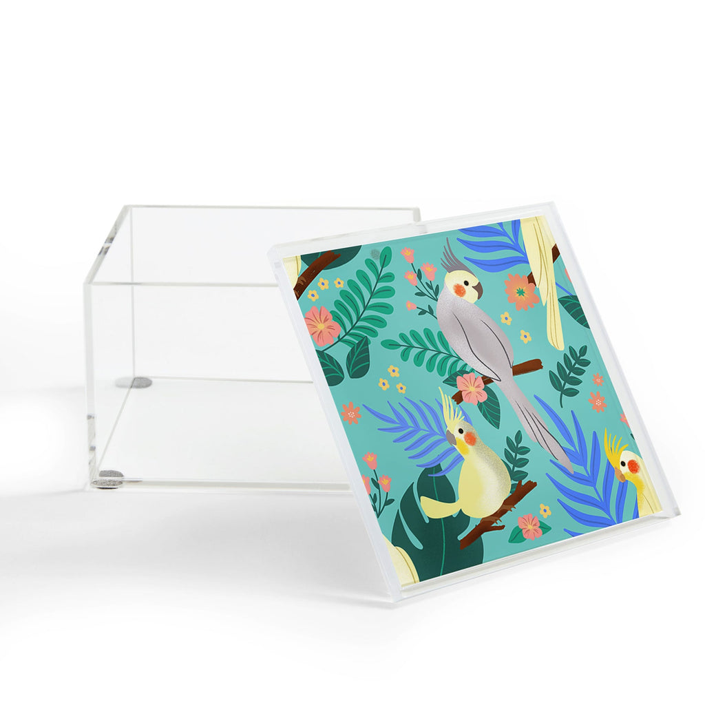Design by Spark Cockatiel Beauty Acrylic Box