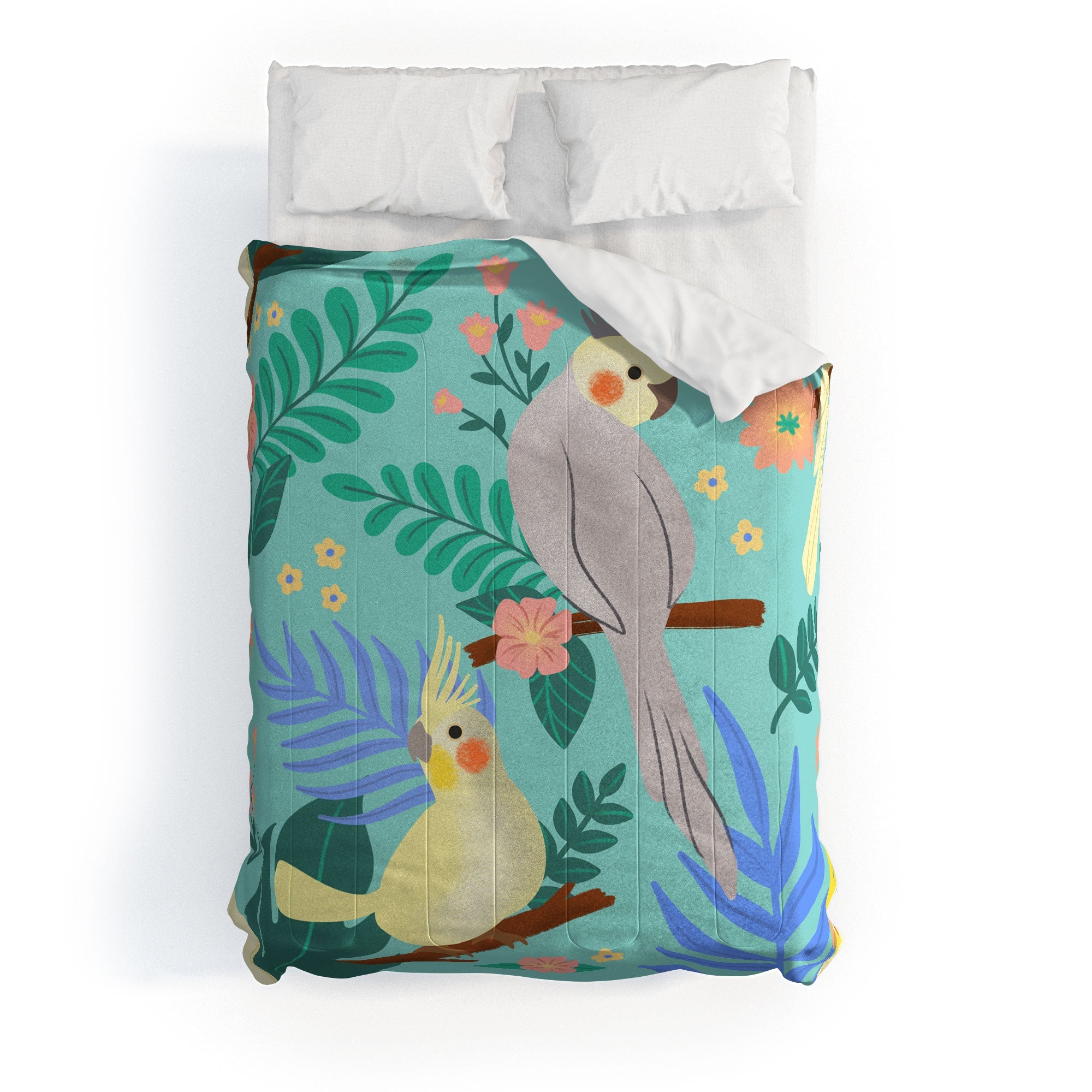 Design by Spark Cockatiel Beauty Comforter