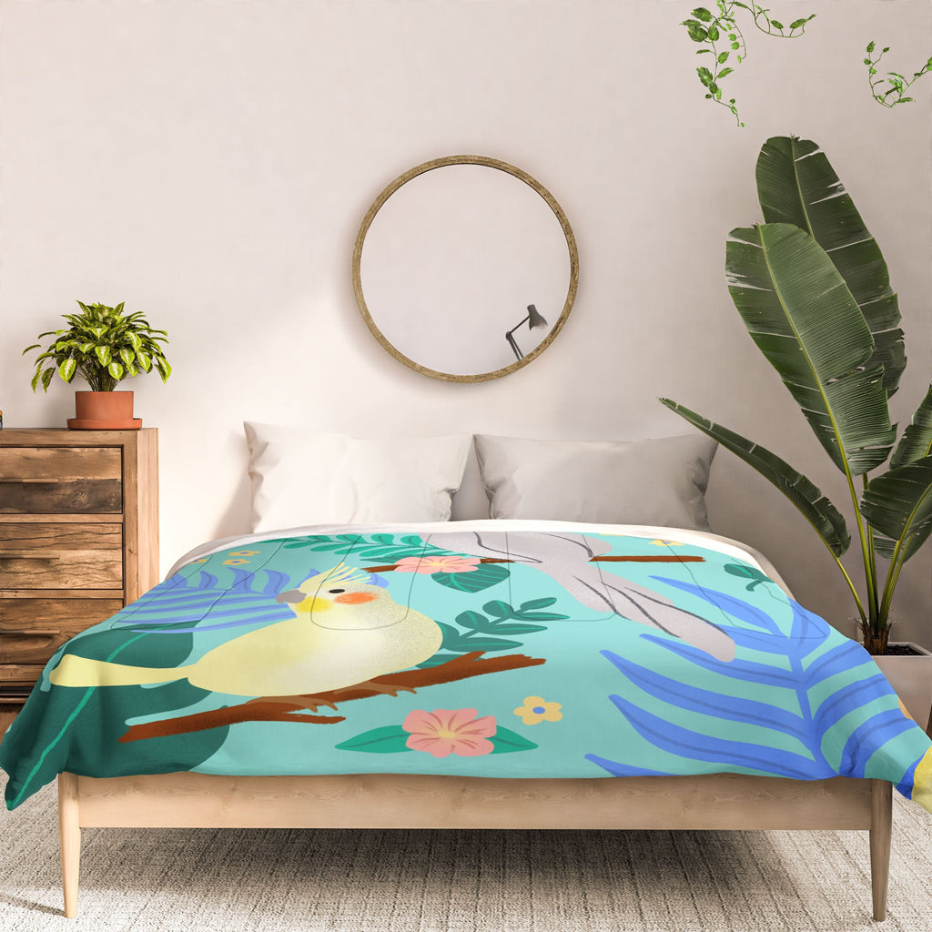Design by Spark Cockatiel Beauty Comforter