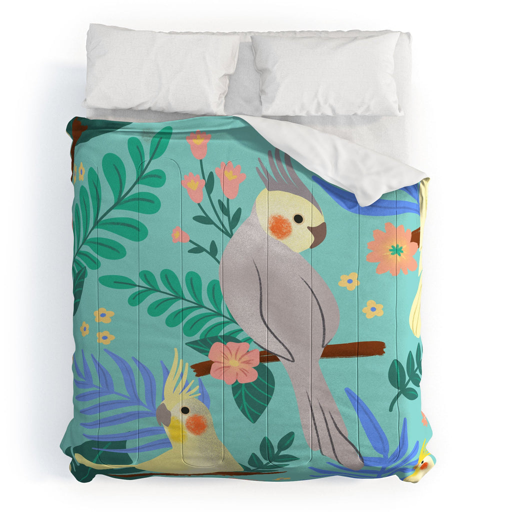 Design by Spark Cockatiel Beauty Comforter
