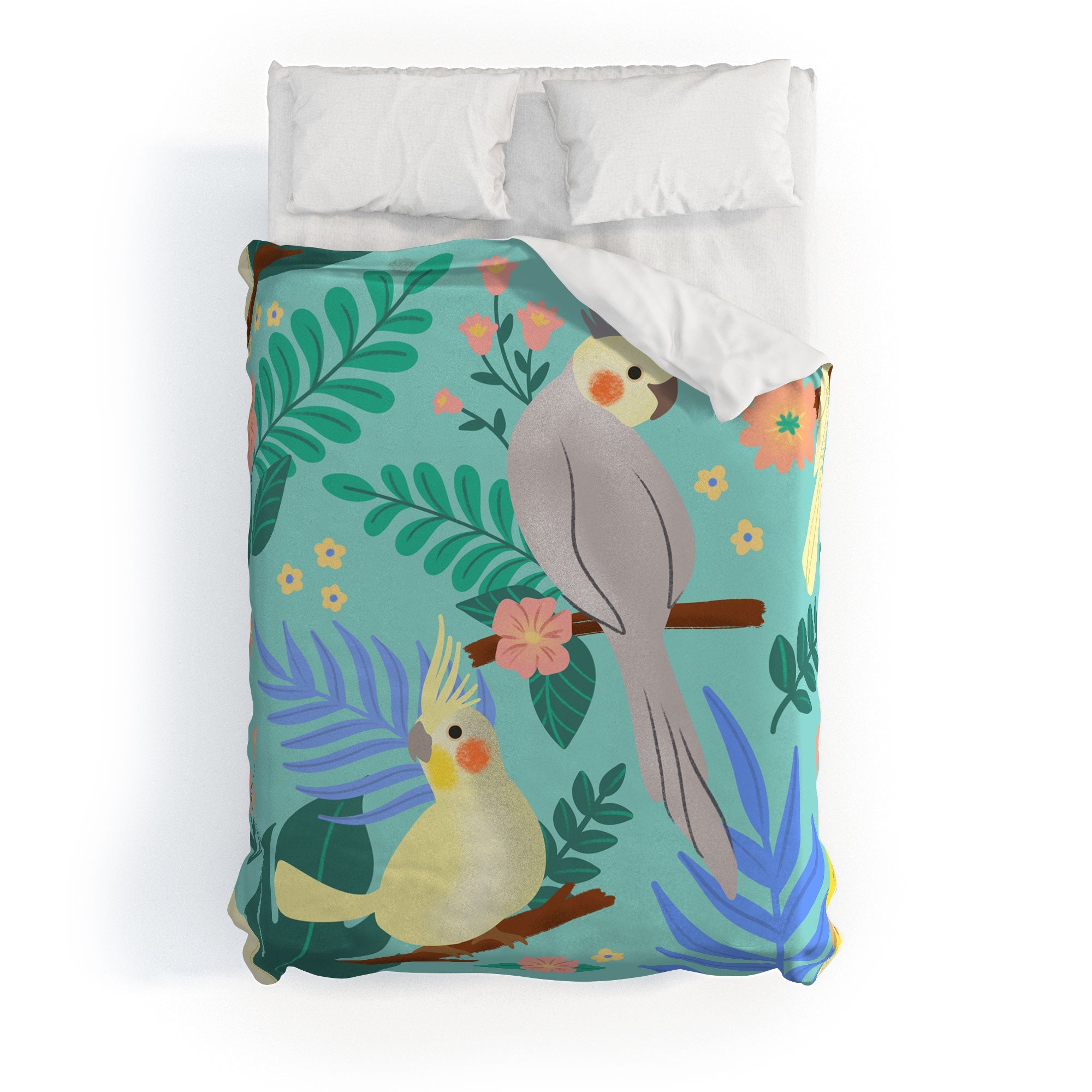 Design by Spark Cockatiel Beauty Duvet Cover