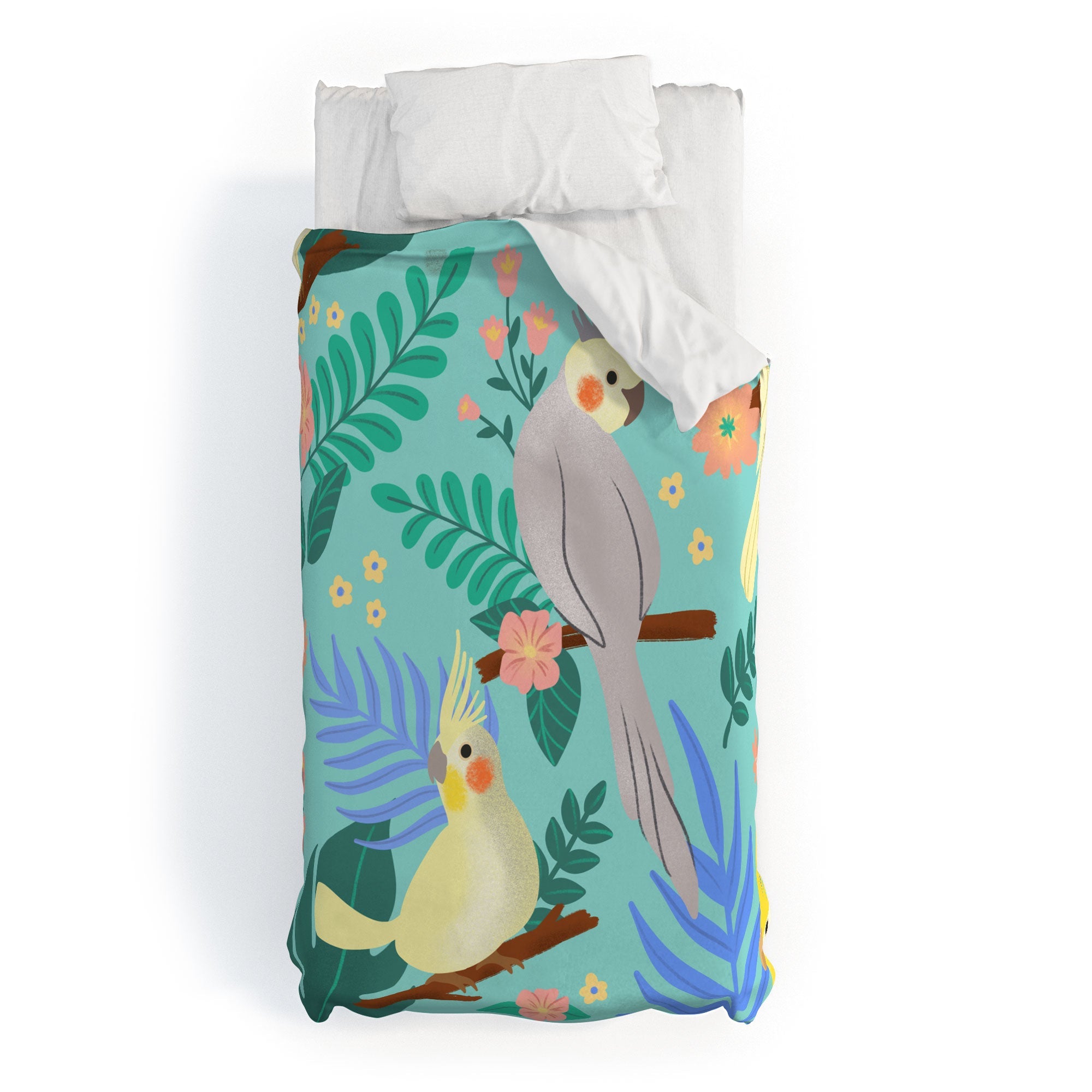 Design by Spark Cockatiel Beauty Duvet Cover