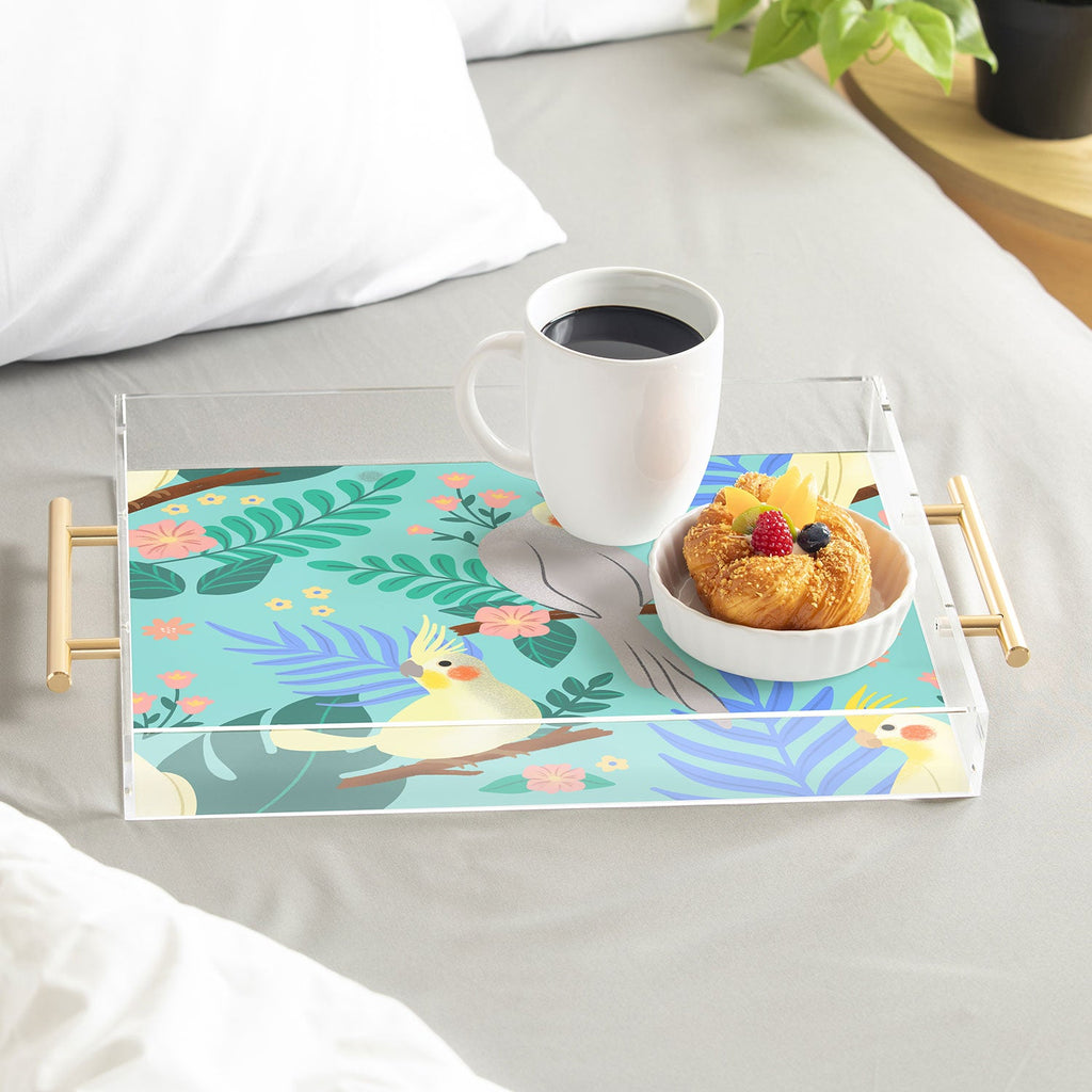 Design by Spark Cockatiel Beauty Acrylic Tray