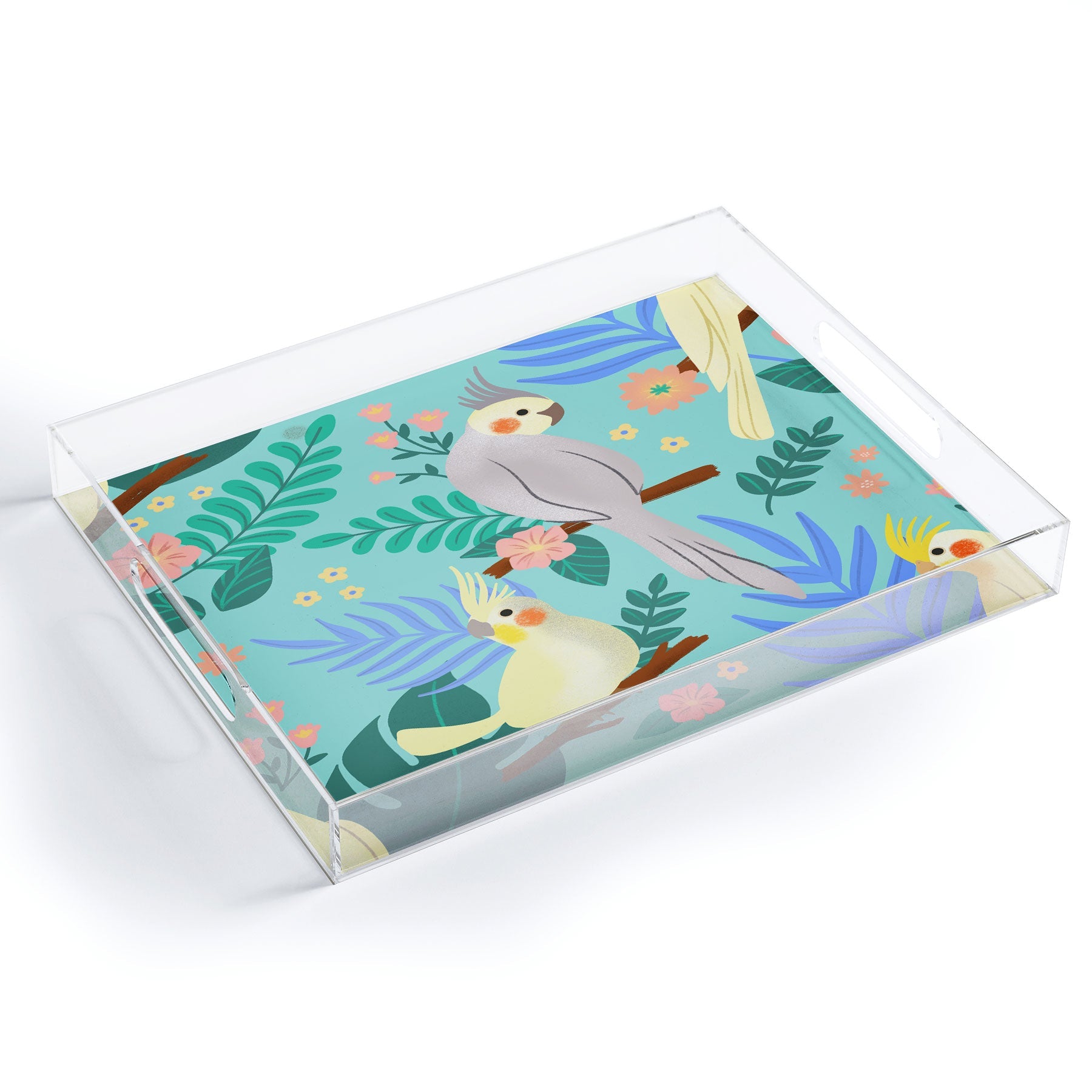 Design by Spark Cockatiel Beauty Acrylic Tray
