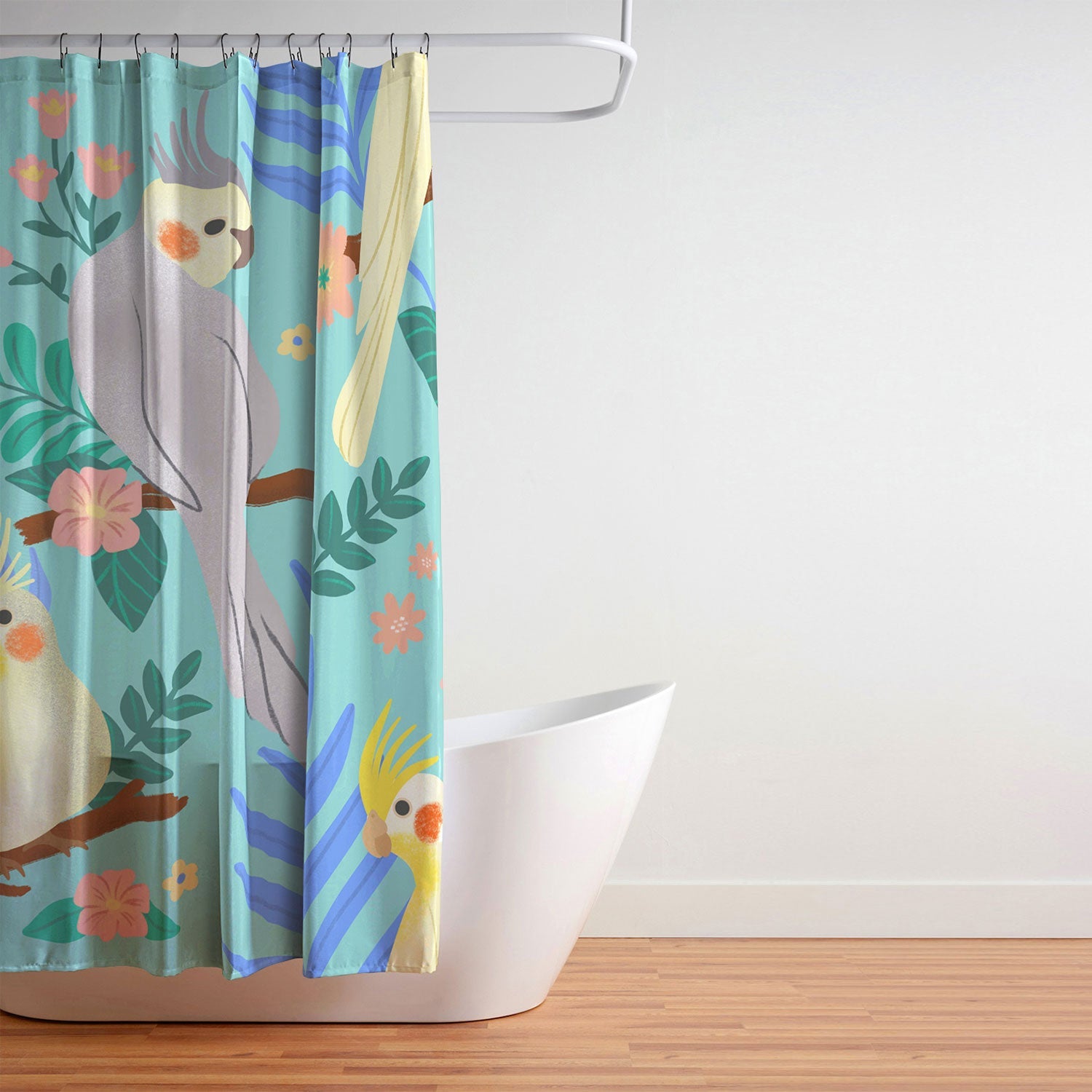 Design by Spark Cockatiel Beauty Shower Curtain