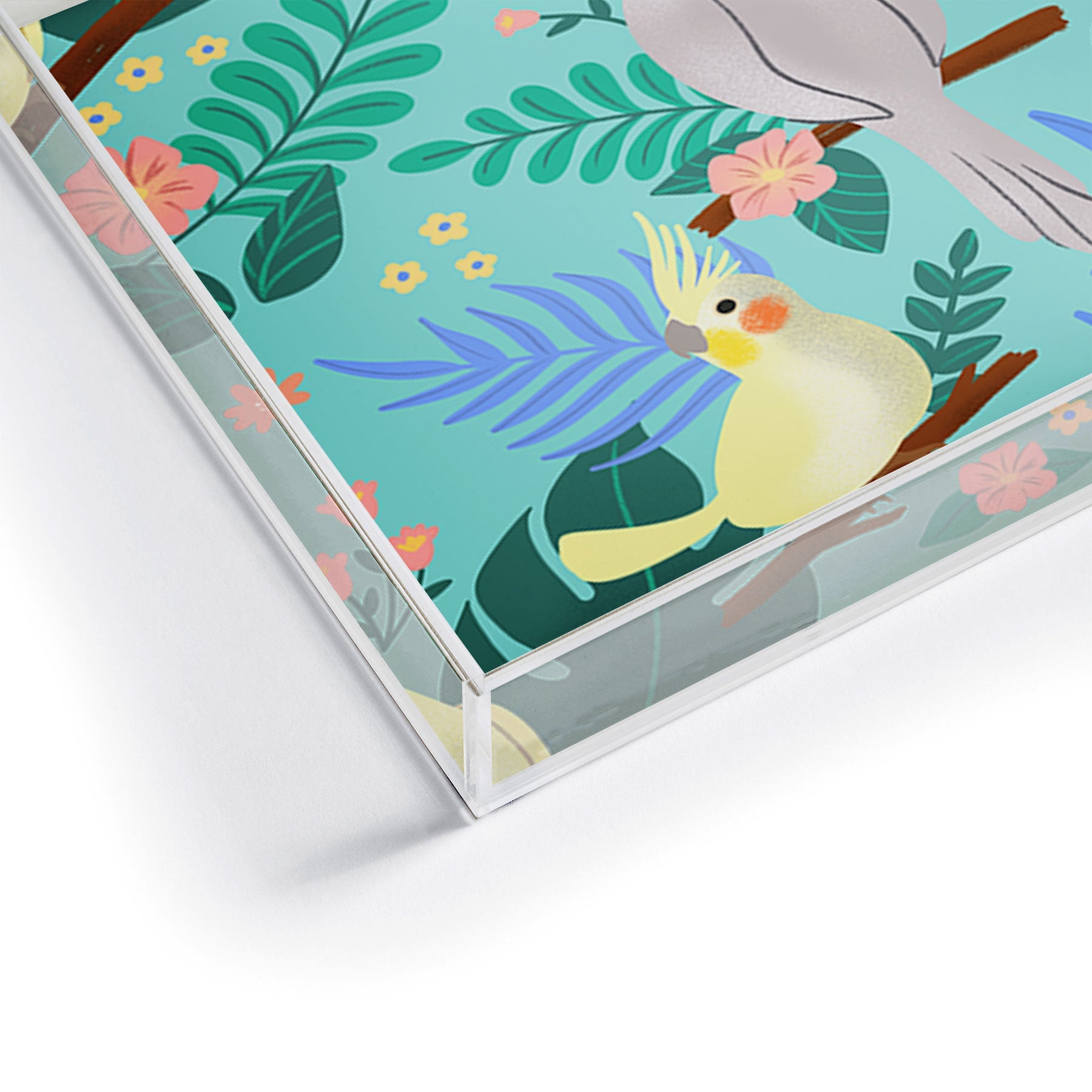 Design by Spark Cockatiel Beauty Acrylic Tray