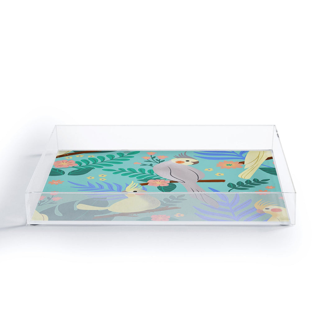 Design by Spark Cockatiel Beauty Acrylic Tray