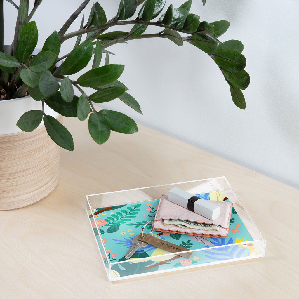 Design by Spark Cockatiel Beauty Acrylic Tray