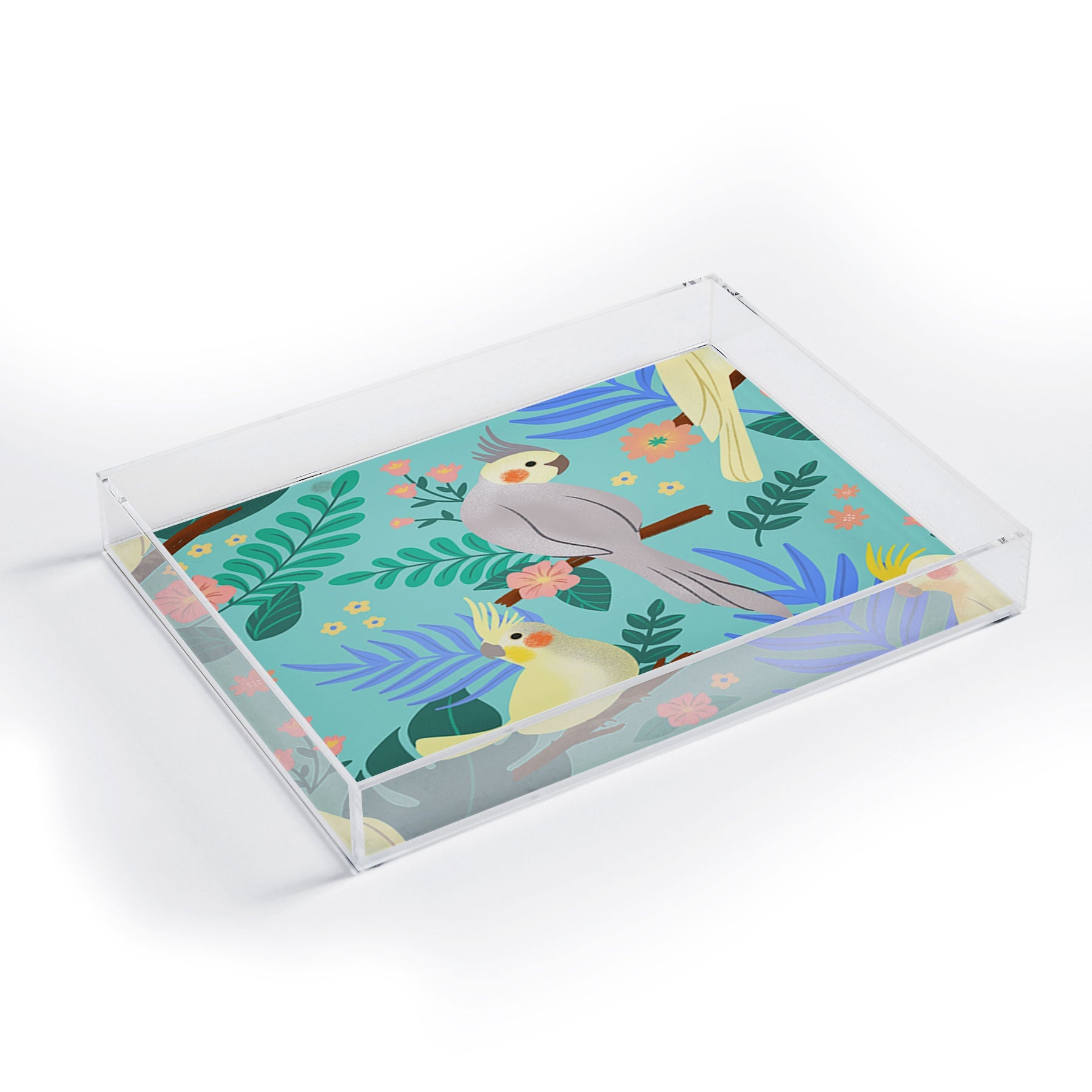 Design by Spark Cockatiel Beauty Acrylic Tray