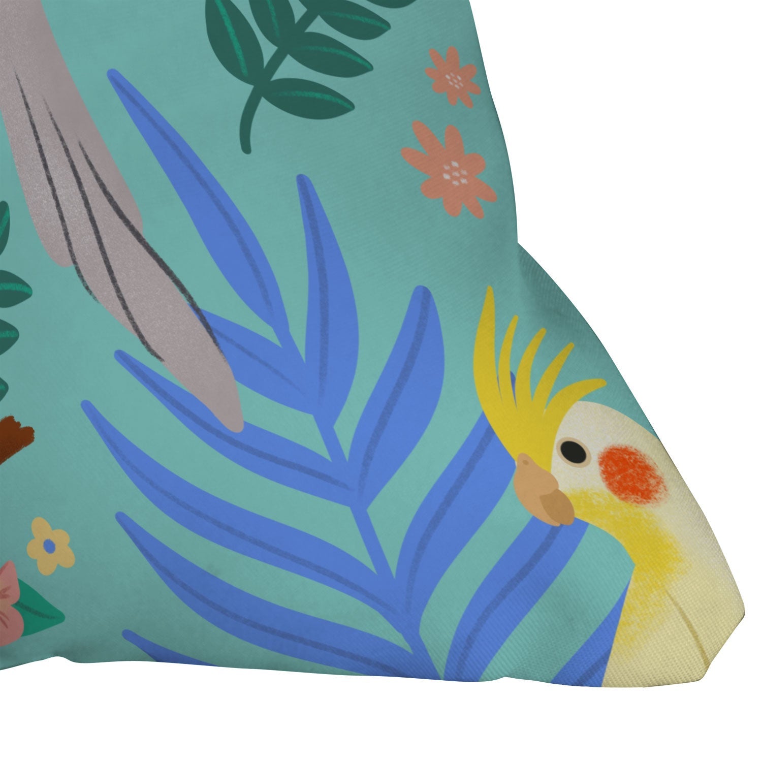 Design by Spark Cockatiel Beauty Throw Pillow