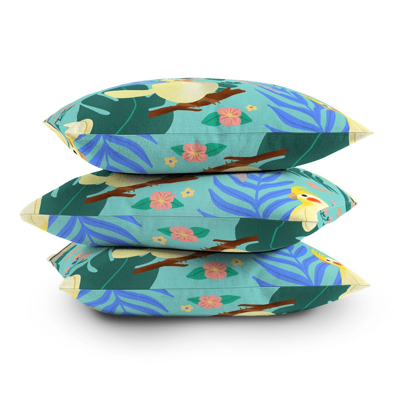 Design by Spark Cockatiel Beauty Outdoor Throw Pillow