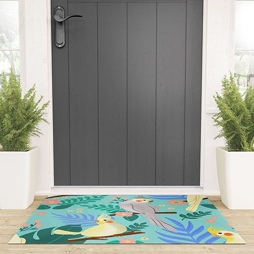 Design by Spark Cockatiel Beauty Welcome Mat