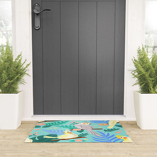 Design by Spark Cockatiel Beauty Welcome Mat