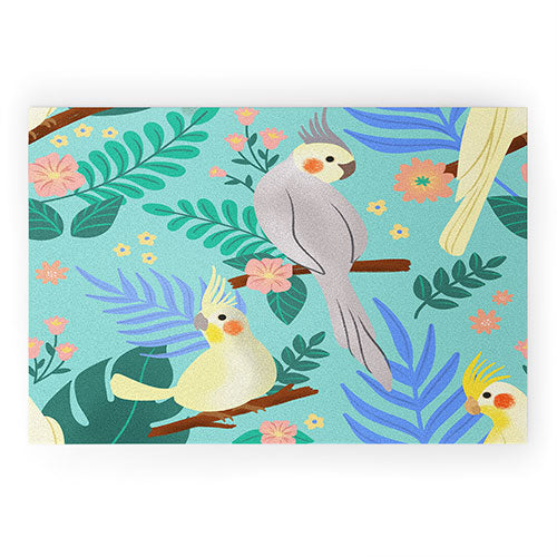 Design by Spark Cockatiel Beauty Welcome Mat
