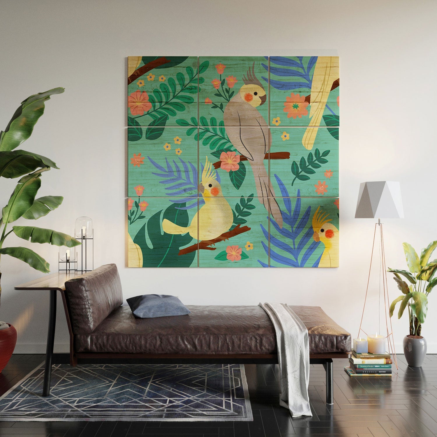 Design by Spark Cockatiel Beauty Wood Wall Mural