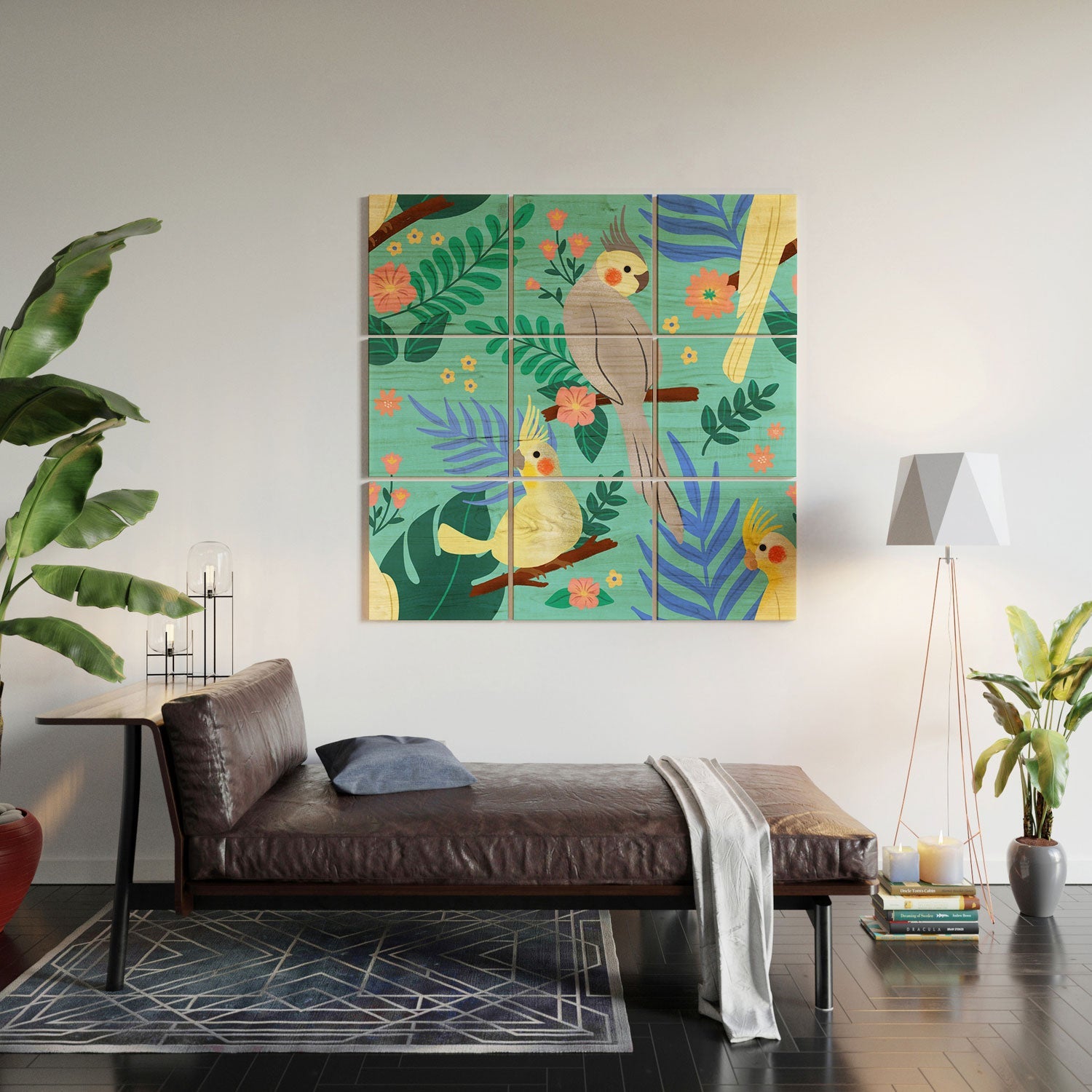 Design by Spark Cockatiel Beauty Wood Wall Mural