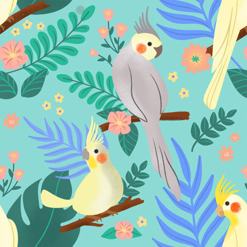 Design by Spark Cockatiel Beauty Shower Curtain