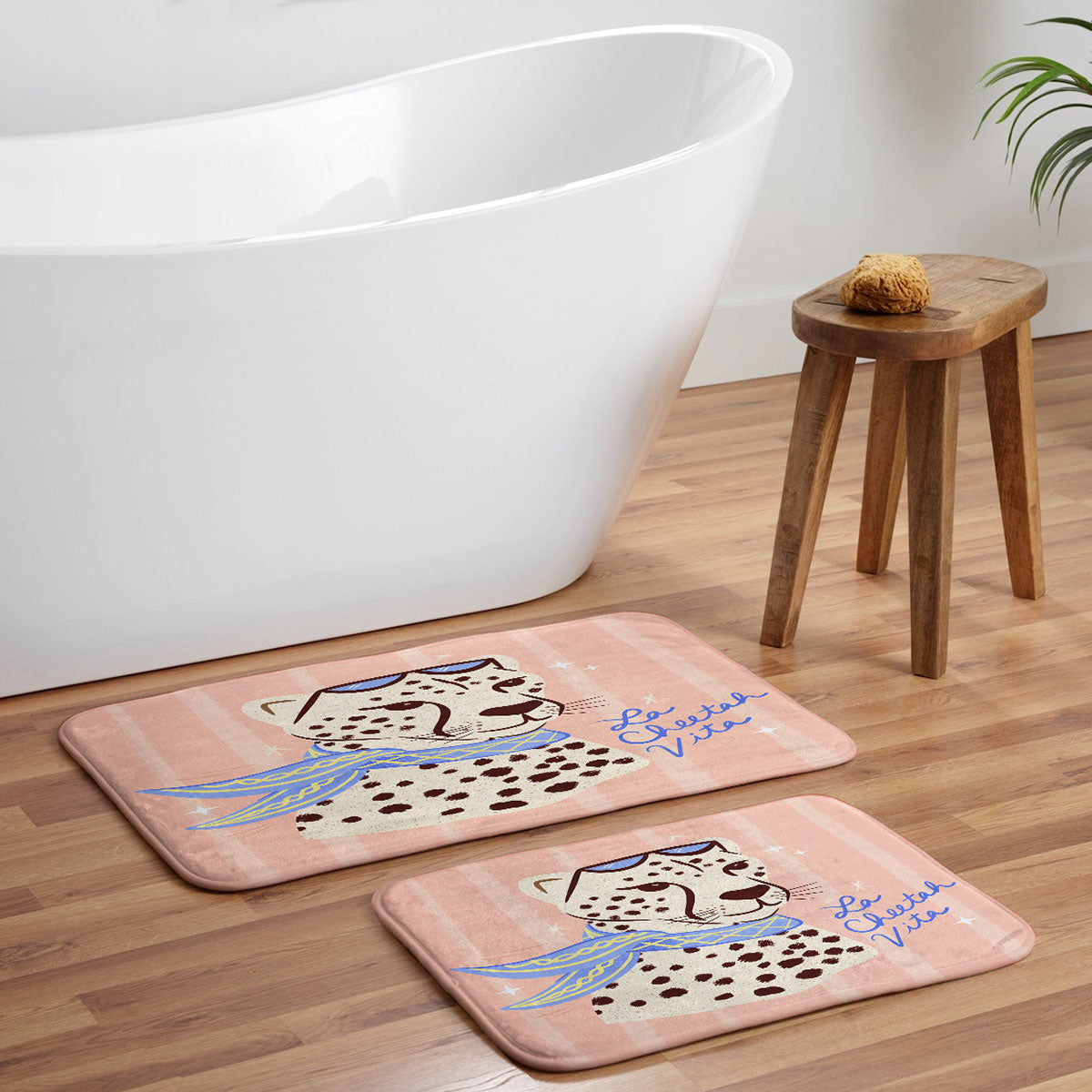 Design by Spark La Cheetah Vita Memory Foam Bath Mat