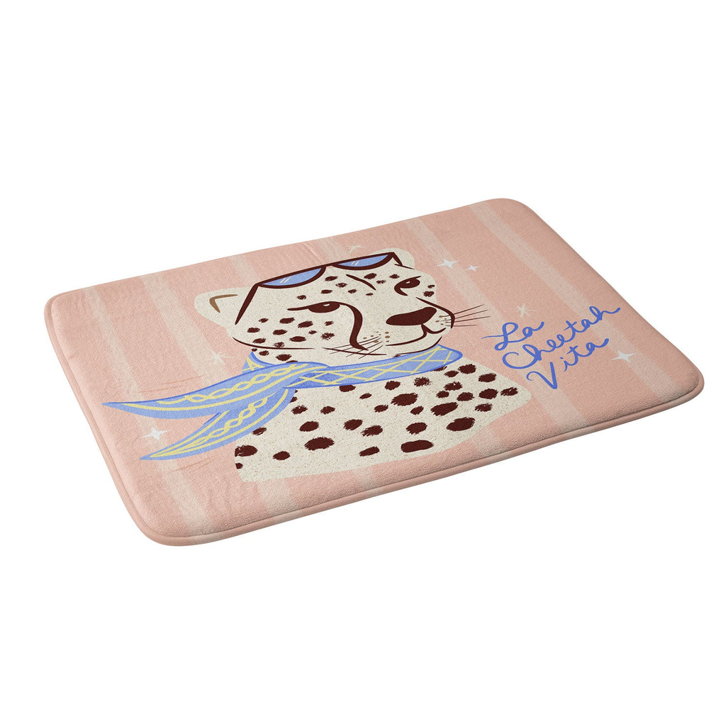 Design by Spark La Cheetah Vita Memory Foam Bath Mat