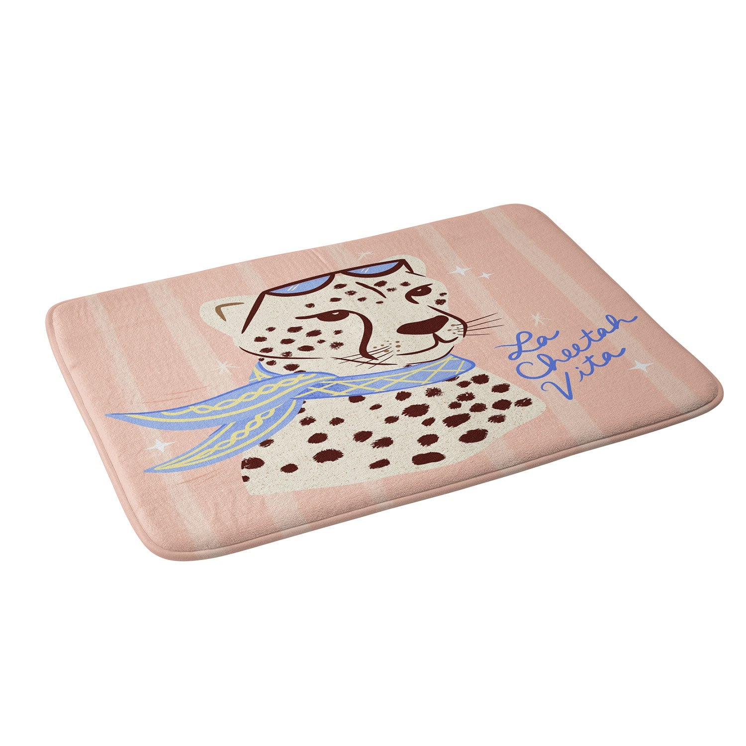 Design by Spark La Cheetah Vita Memory Foam Bath Mat