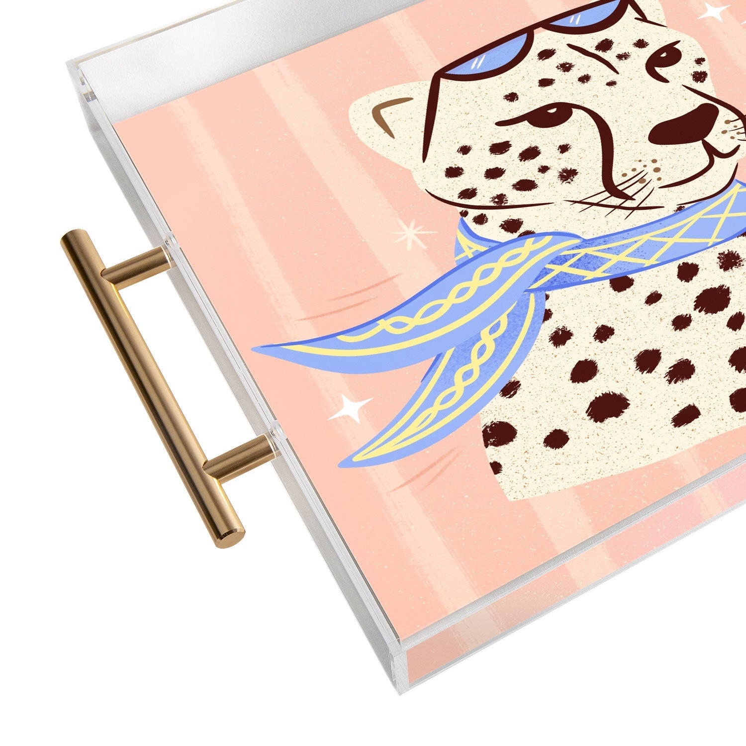 Design by Spark La Cheetah Vita Acrylic Tray