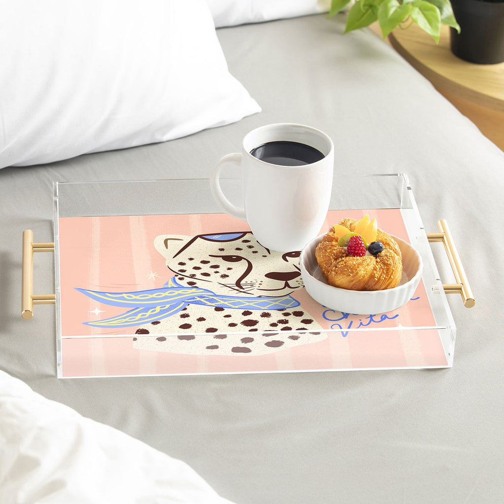 Design by Spark La Cheetah Vita Acrylic Tray