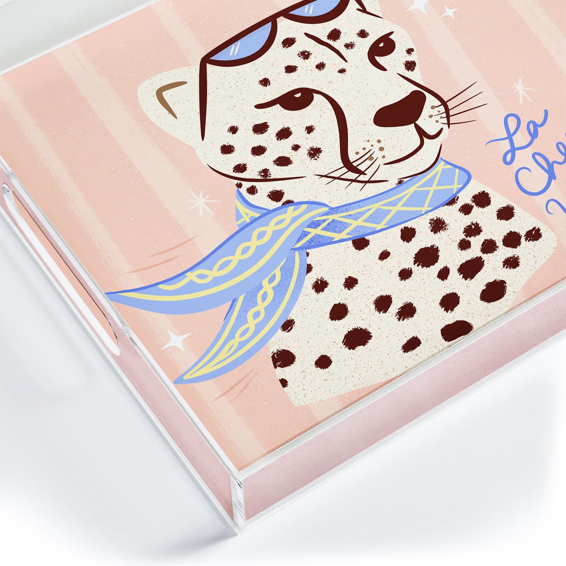 Design by Spark La Cheetah Vita Acrylic Tray