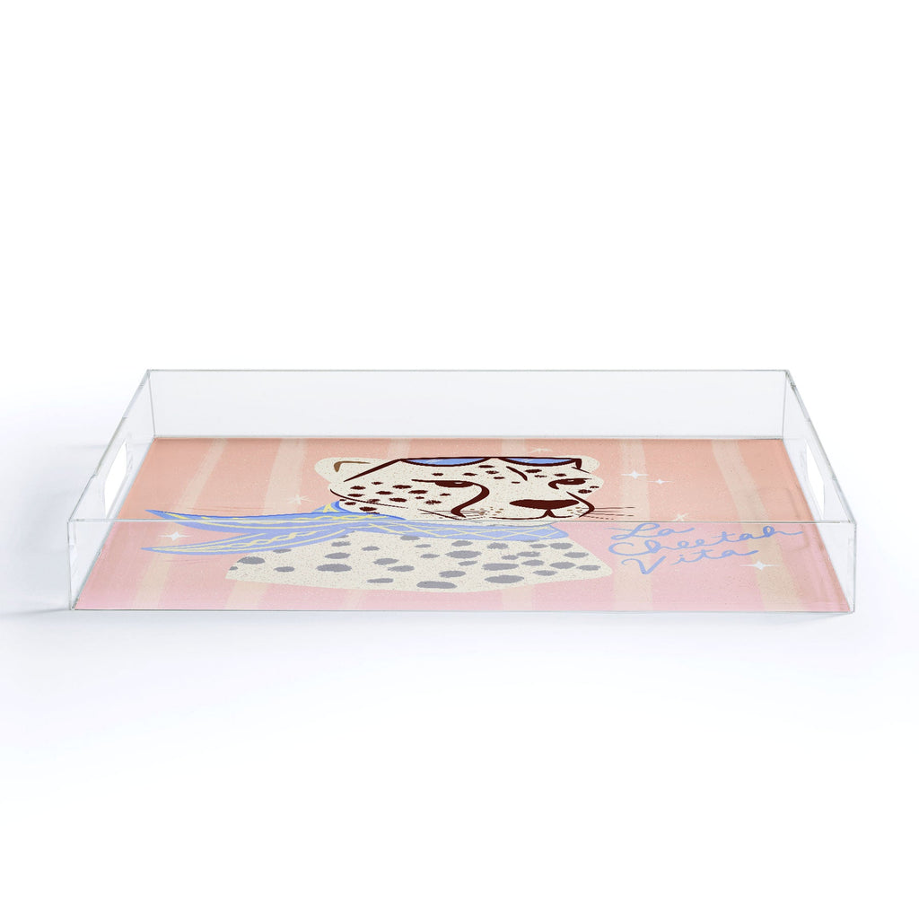 Design by Spark La Cheetah Vita Acrylic Tray